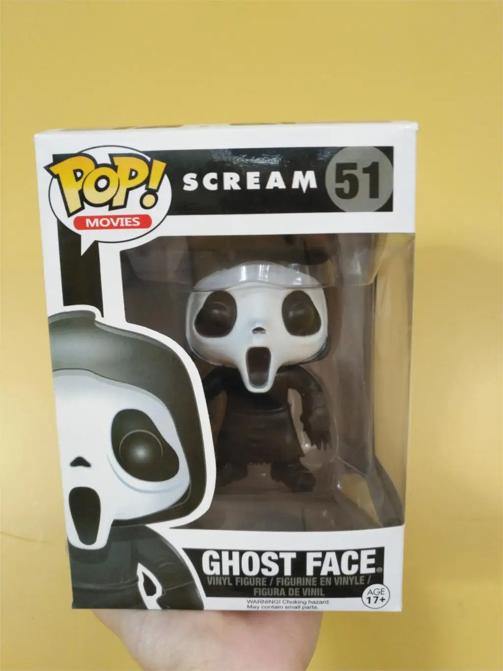 with box Funko Pop фильм крик персонаж призрак лицо Виниловая фигурка кукол игрушки - Цвет: with box