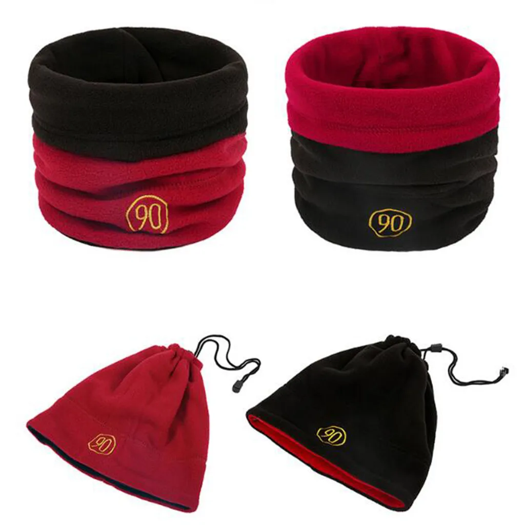 Однотонный теплый шарф унисекс флисовые вязаные шарфы двусторонний женский