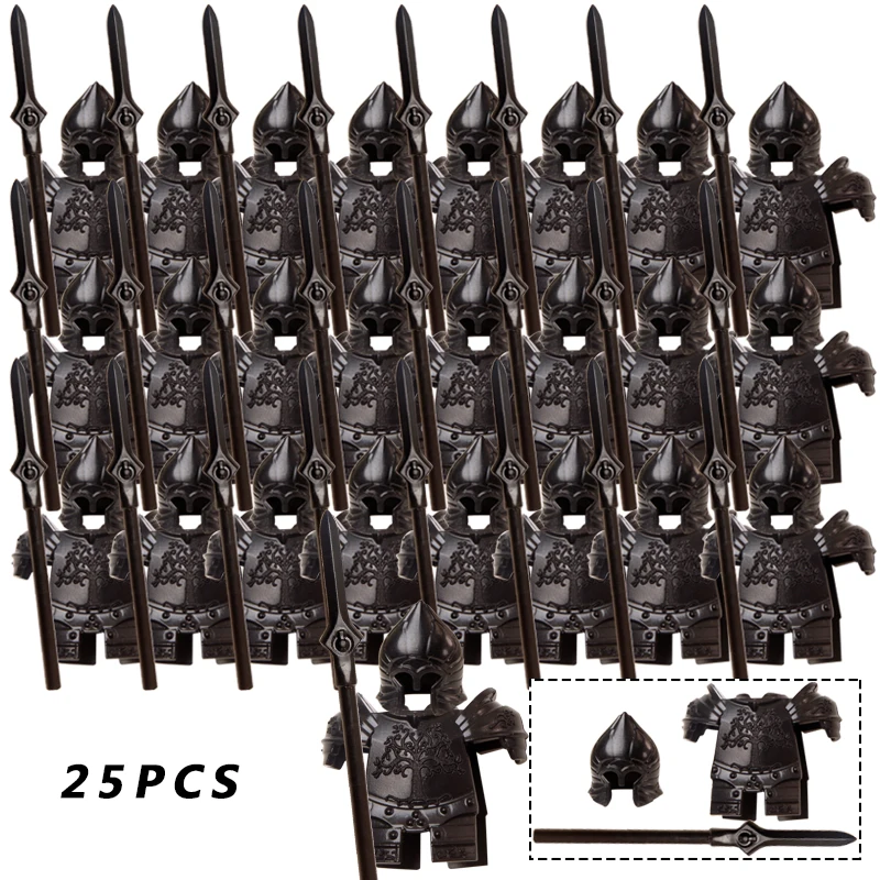 Medieval Knight Accessory Set  military  for 4cm mini dolls MOC  dwarf   weapons building blocks brick toys for children