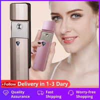 portable nano spray mist handy facial steamer mister usb rechargeable face moisturize hydrating sprayer device beauty instrument