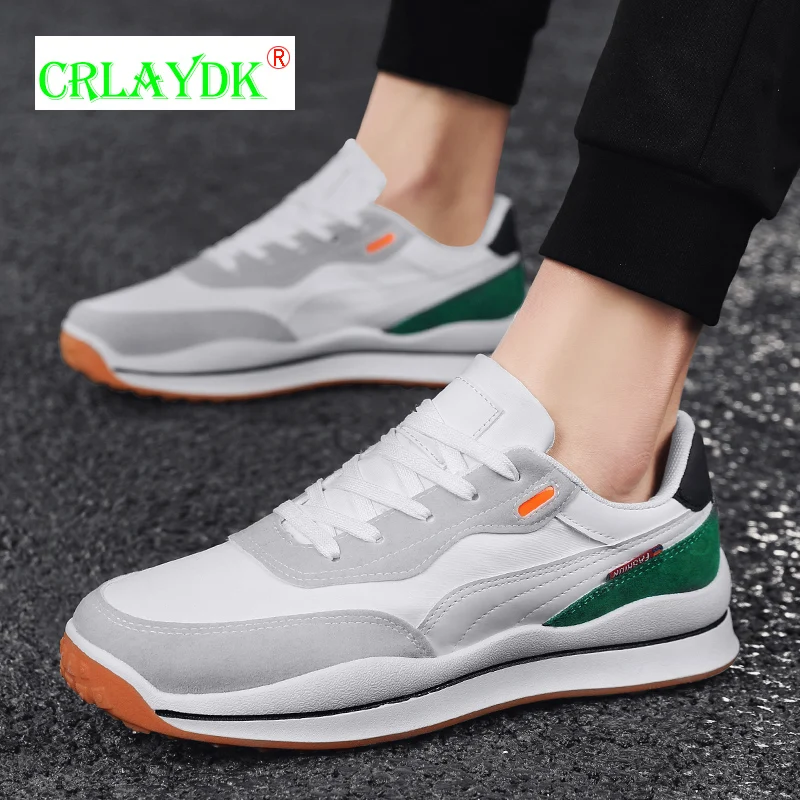 

CRLAYDK Spring Mens Sneakers Running Walking Sports Breathable Shoes Casual Students Boys Outdoor Footwear Trend Mocassin Homme