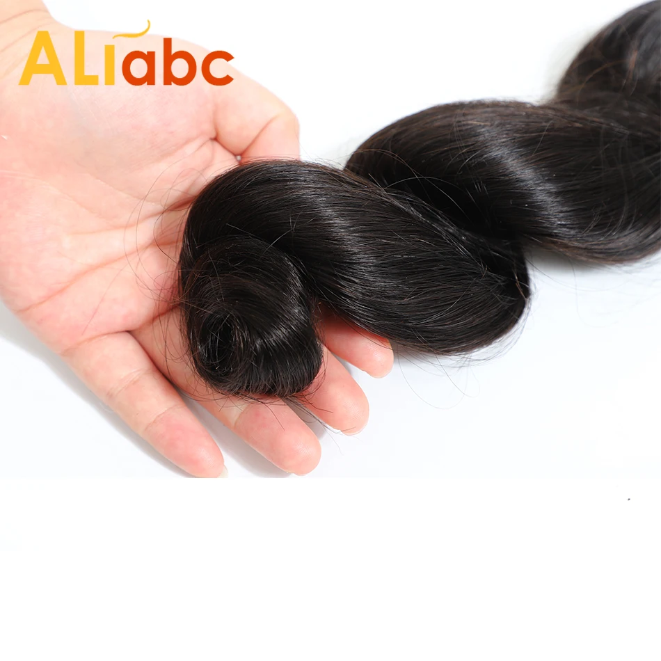 Aliabc бразильские свободные волнистые волосы пучки человеческих волос