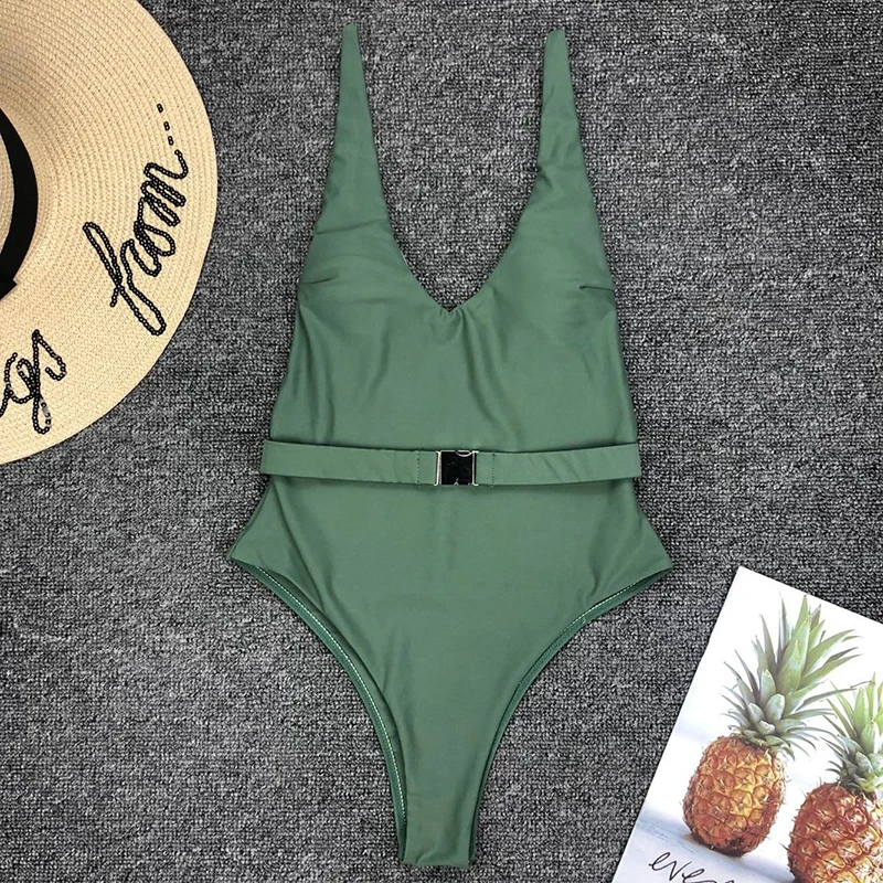 

Sexy Swimwear Women 2020 Solid Swimming for One Piece Swimsuit Women Bathing Suit Bikini Female Monokini maillot de bain femme