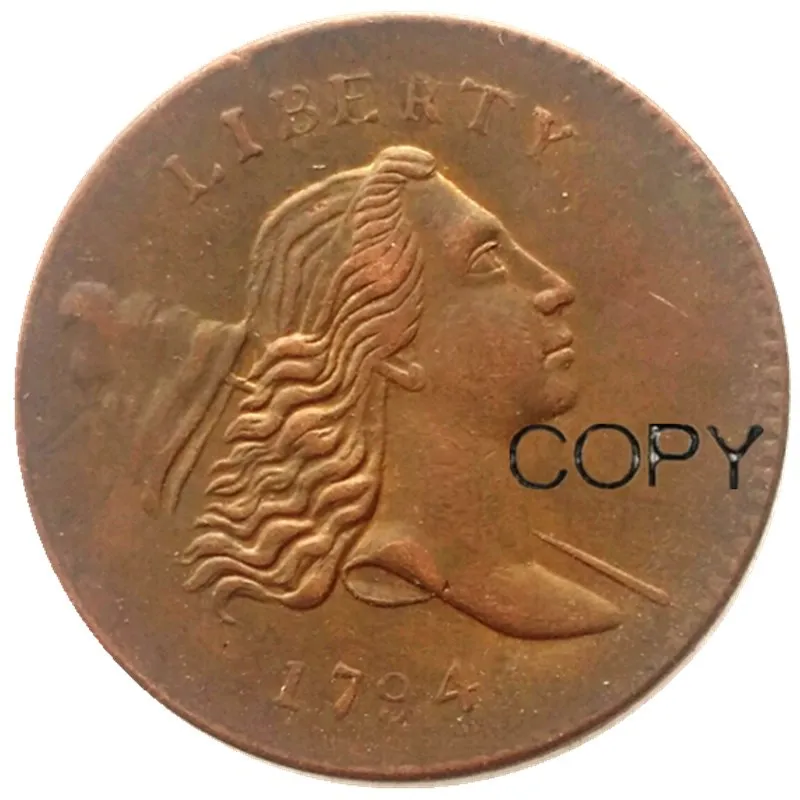 Копия медных монет Liberty Cap пол-цента 1794-1797 выбор даты | Дом и сад