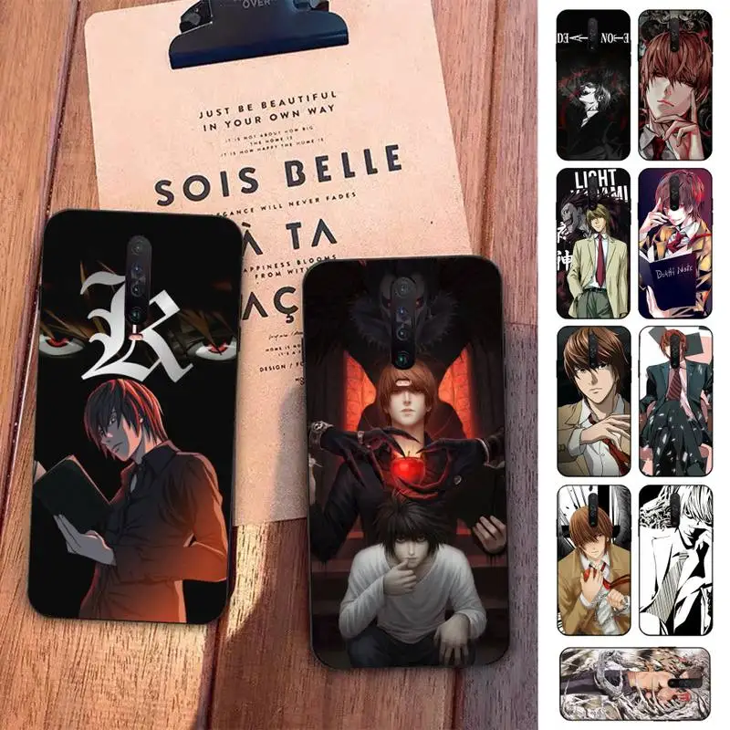 

FHNBLJ light yagami DEATH NOTE Phone Case for Redmi 5 6 7 8 9 A 5plus K20 4X S2 GO 6 K30 pro