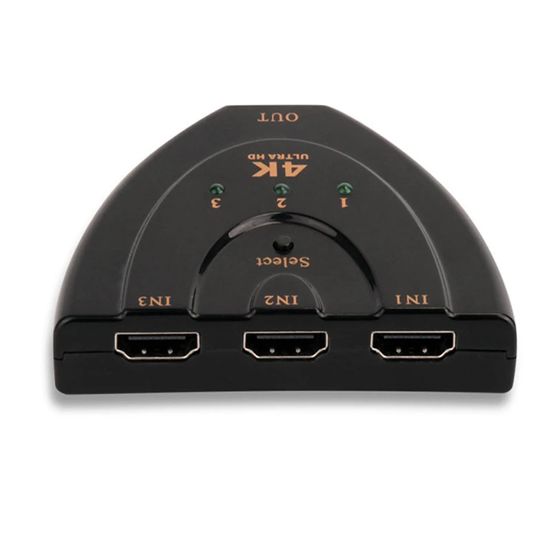 Новый мини-переключатель HDMI 4K * 2K 3D Mini 1.4b разветвитель концентратор 3 в 1 выход порт