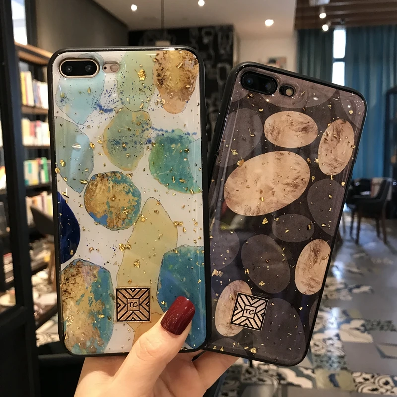 Чехол из мягкого силикона ТПУ для Apple iPhone 6 6s 7 8 Plus 11 Pro X XS XR Max блестящий золотой