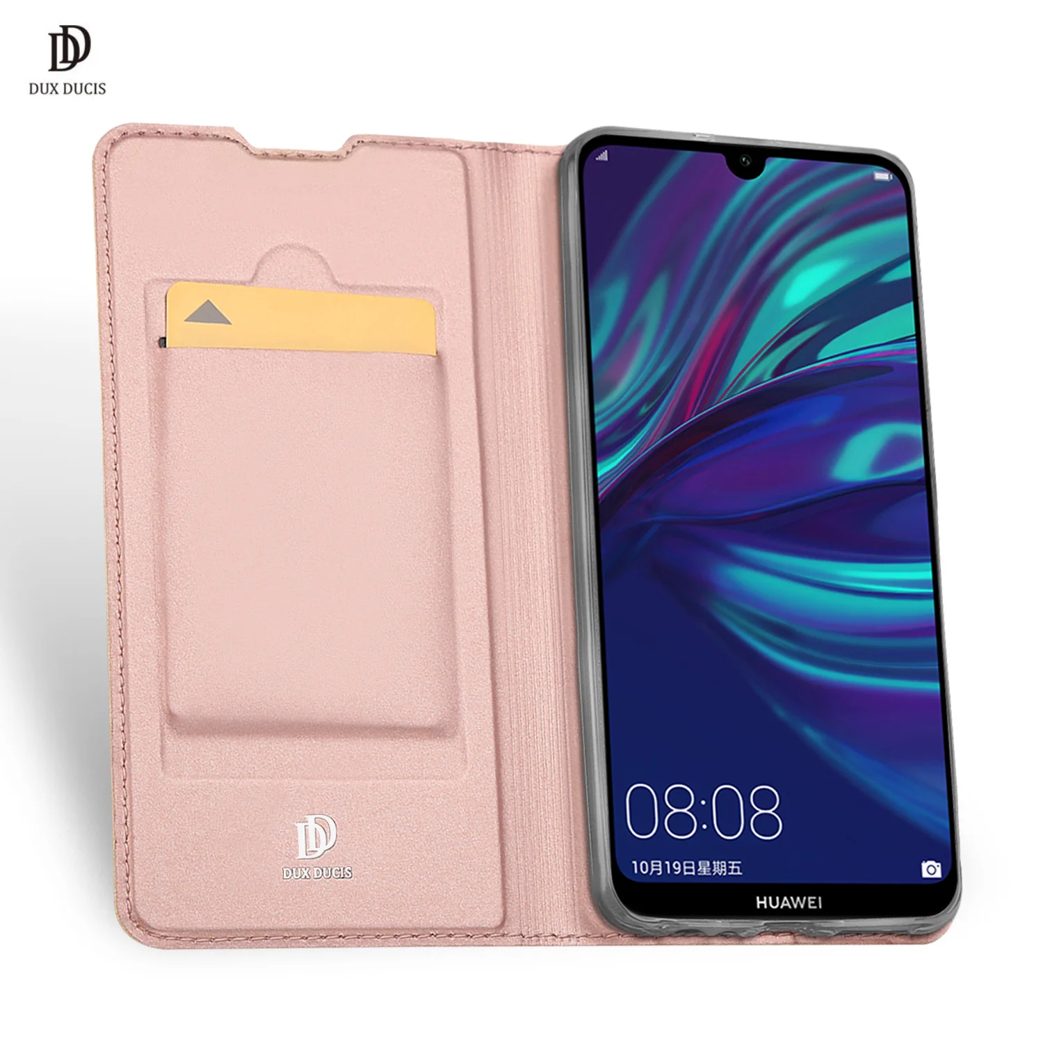 

For Huawei P Smart 2019 DUX DUCIS Skin Pro Series Leather Wallet Flip Case Full Protection Steady Stand Magnetic Closure