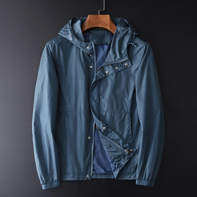 Мужские Роскошные с капюшоном мягкие шелковистые тонкие мужские и пальто