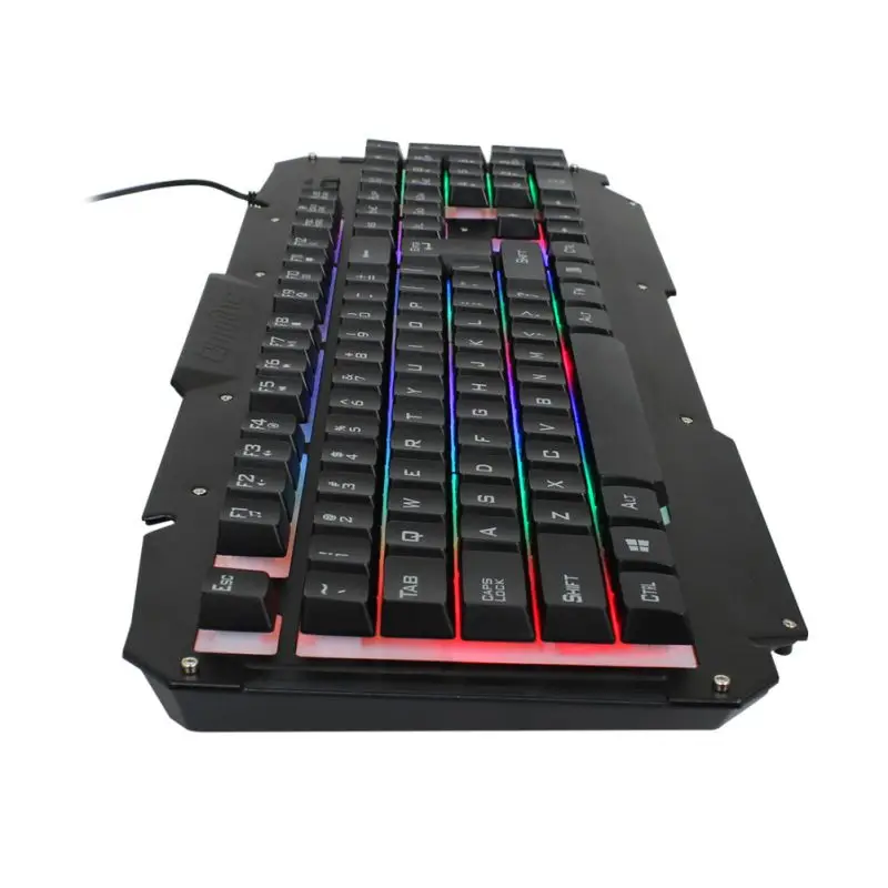 104 ключ светодиодный подсветкой Водонепроницаемая игровая клавиатура 19 клавиш