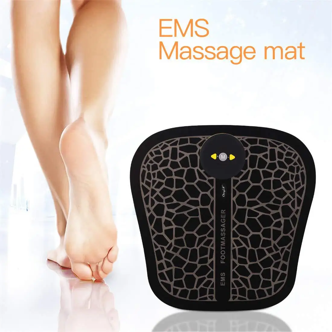 

EMS Electricos Foot Massager Electric Tens Electrodes Mat Feet Muscle Stimulator Accpucture Pad Physiotherapy Thenar Massage Mat