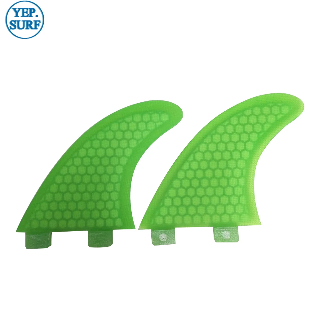 G3 2PCS FCS, для серфинга Quilhas G3 Fin Green 2 шт в комплекте фасетчатый Киль три-четыре набора для доски для сапсёрфинга плавник в серфинге двойной плавник - Цвет: G3 2PCS