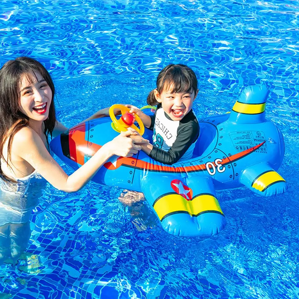 

Summer Baby Inflatable Swimming Rings Airplane Yacht Kids Swimming Float Seat Boat Pool Ring For Baby Children