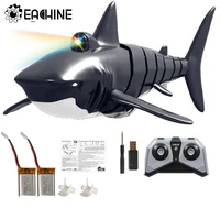 eachine ebt01 with 23 batteries 2 4g 4ch electric shark rc boat vehicles waterproof swimming pool simulation model toys