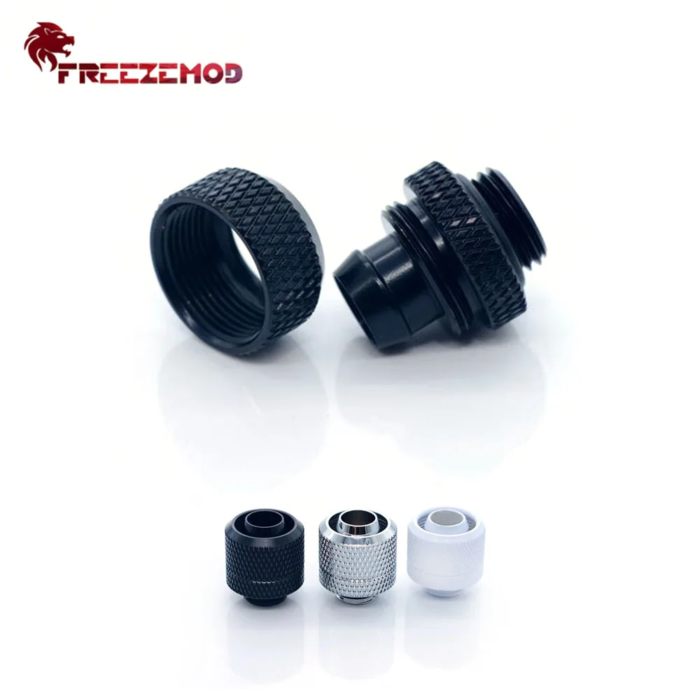 

FREEZEMOD Brass 9*12.7/10*13mm Soft Tube Fitting 3/8 Hose PVC Connector External Thread Copper For Water Cooler System Modding