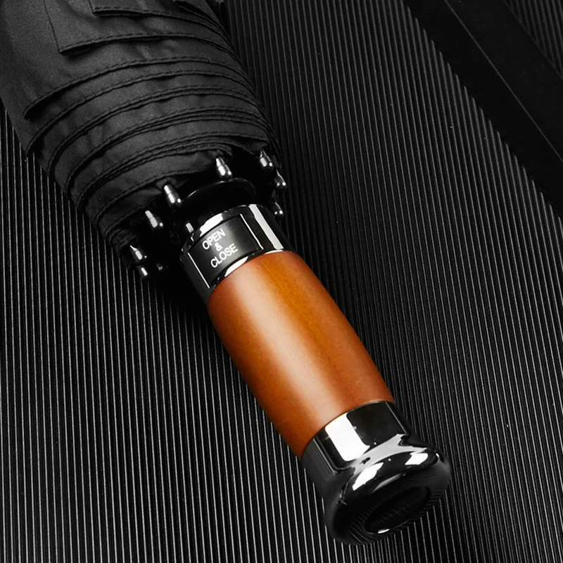 Зонт мужской большой с деревянной ручкой 1 2 м ветрозащитный | Дом и сад