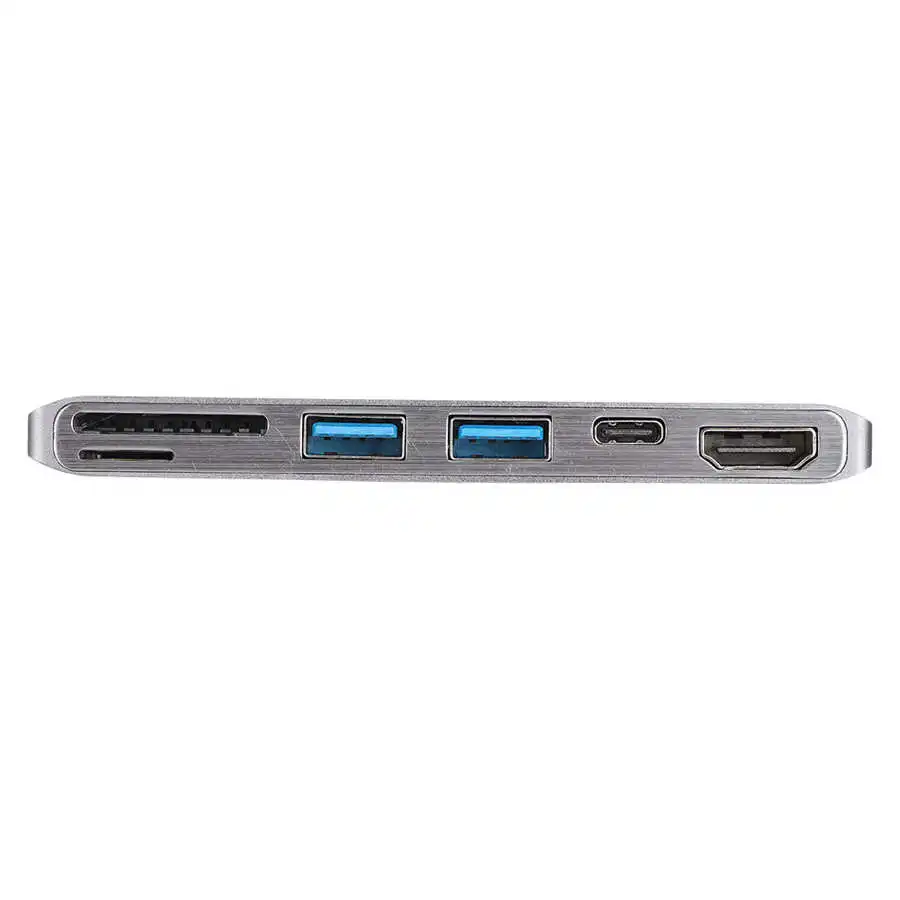 Адаптер концентратор 6 в 1 Type C к 4K x 2K 1080P USB3.0 /TF карта адаптер портов cx1 USB 3 0x2 SDx1 Micro