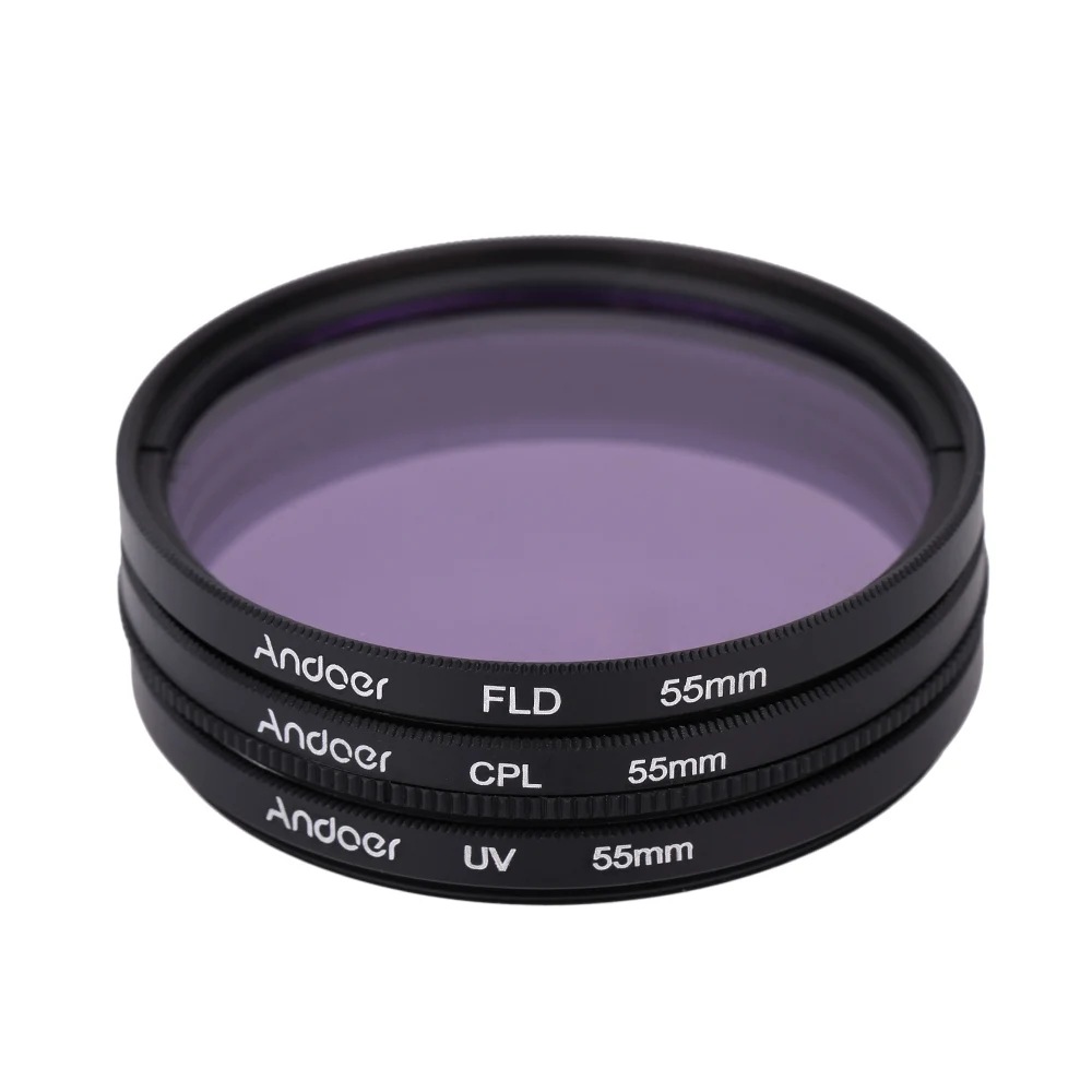 Круговой поляризационный фильтр Andoer 55-67 мм UV CPL FLD для камеры Nikon Canon Pentax Sony |