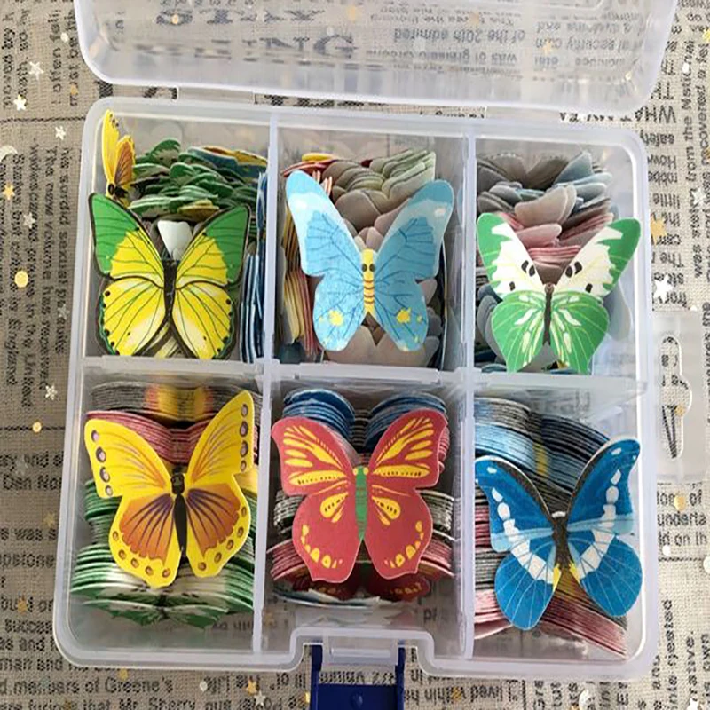 

35PCS/Set Butterfly Shape Cupcake Decoration Edible Glutinous Wafer Rice Paper Baking Cake Decorating Birthday Wedding Accessory