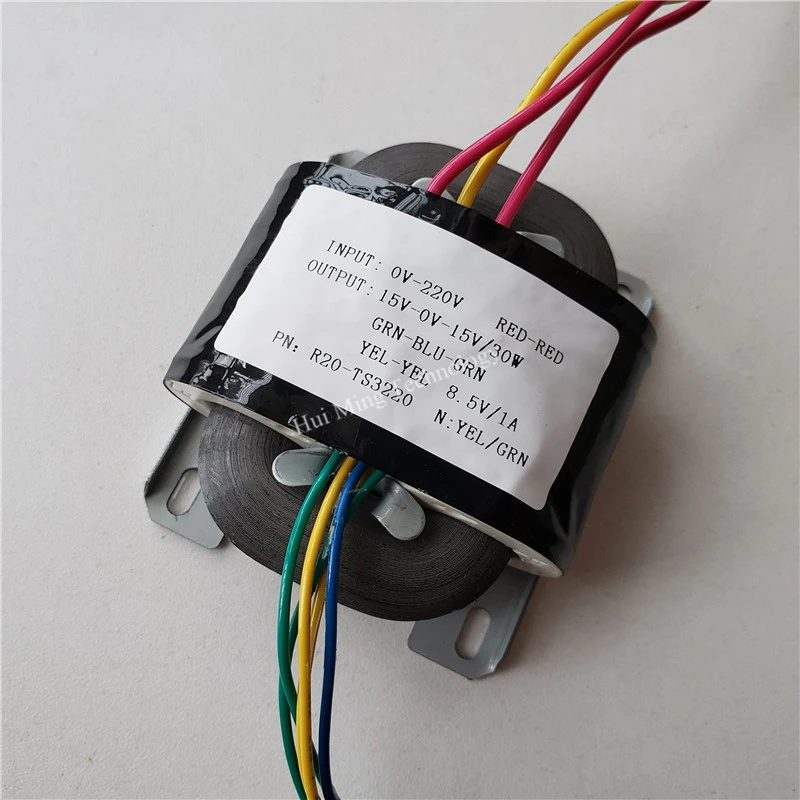 15V 0 1A 8 5 V трансформатор R Core 30VA R20 пользовательские 220V щит для ЦАП усилитель HIFI