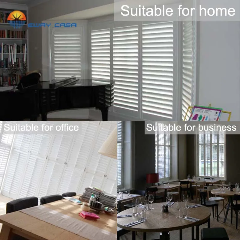 Классические жалюзи EWAY CASA из липы для деревянных окон ПВХ деревянные оконные