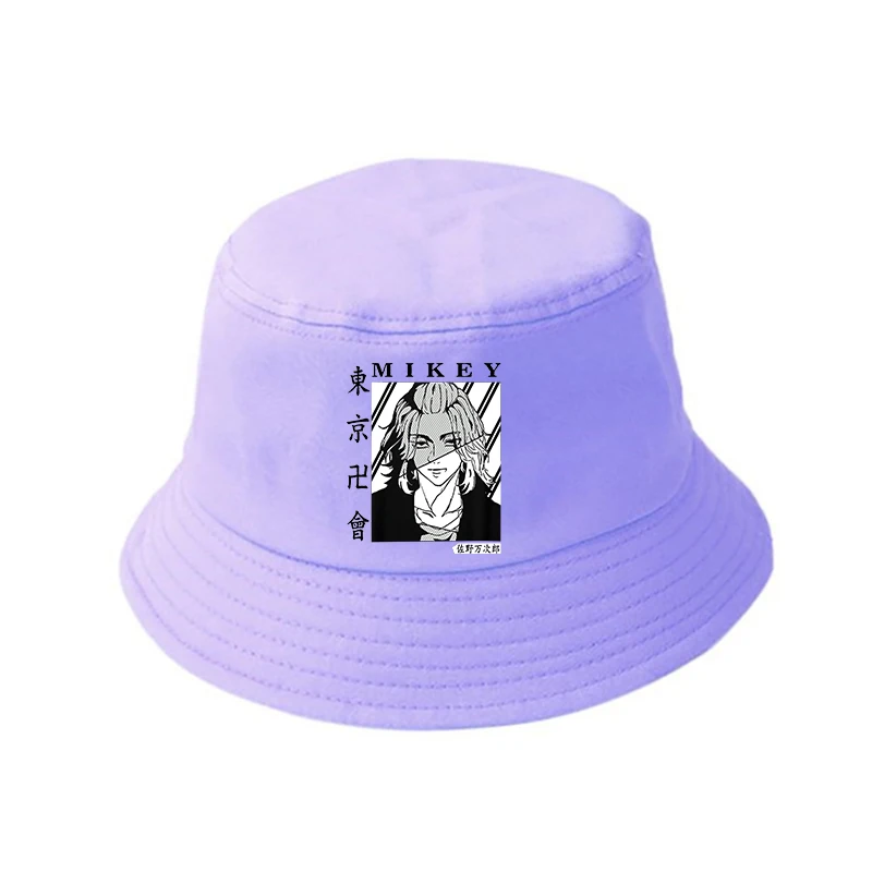 

Anime Tokyo Revengers Summer hat Women Men Panama Bucket Cap The Design Flat Visor Japanese Harajuku Bucket Hat Fisherman Hat