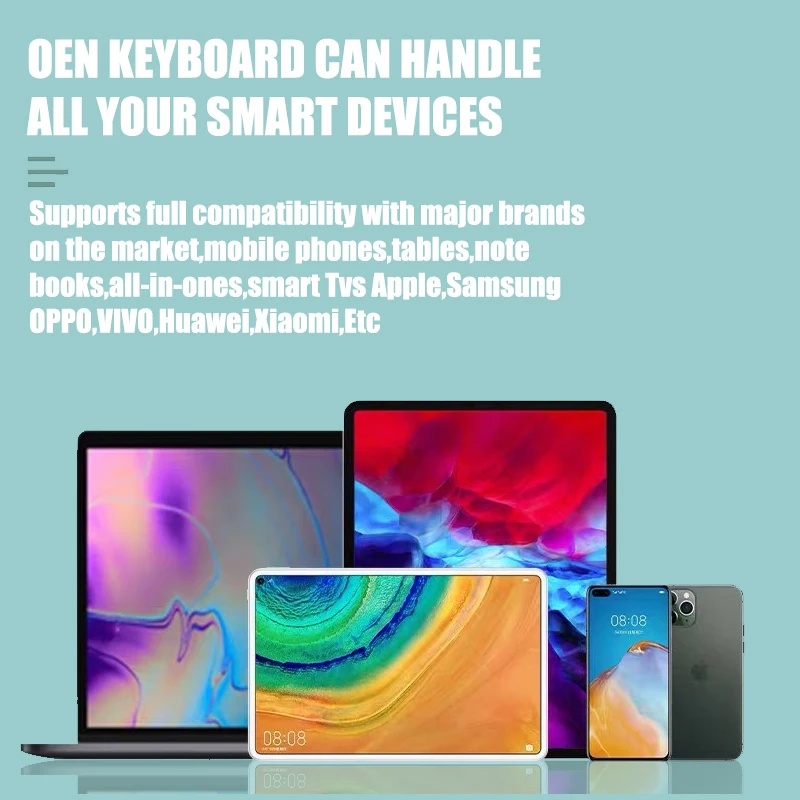 

Mini Wireless Keyboard Bluetooth Keyboard For iPad Phone Tablet Rubber Keycaps Rechargeable Keyboard For