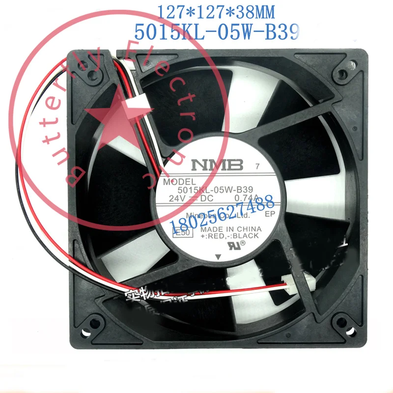 

Новый оригинальный охлаждающий вентилятор постоянного тока 5015KL-05W-B39 24 в 127 А, кулер 127*12738*38 мм 12 см