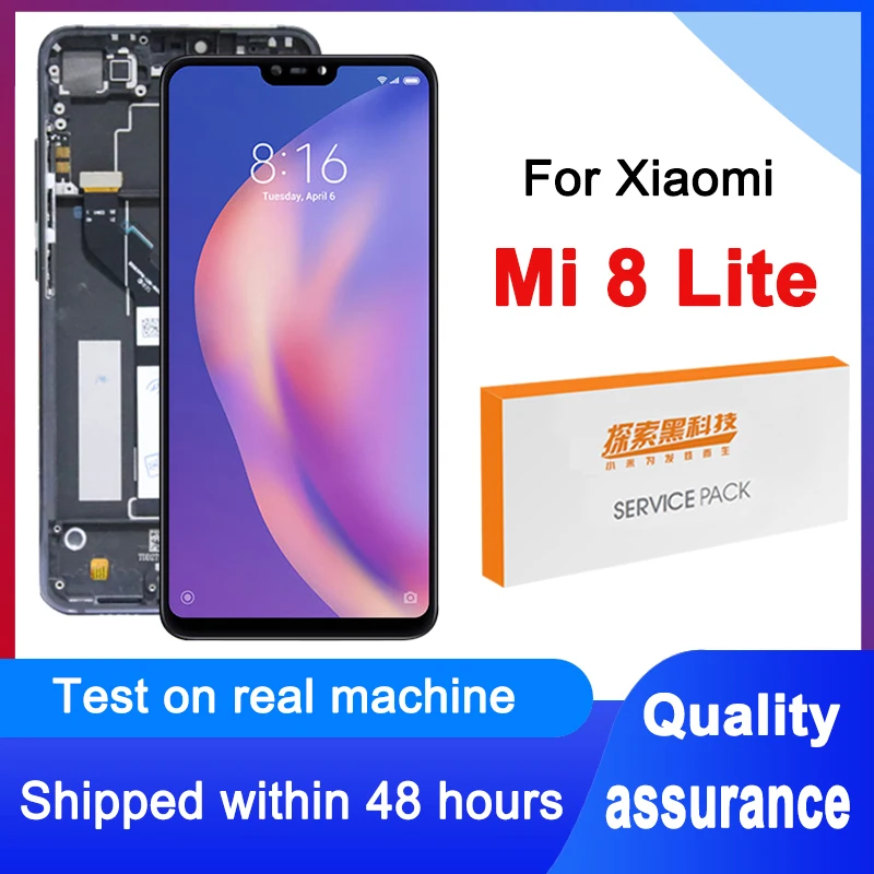 100% протестированный 6 26 ''сменный дисплей для Xiaomi Mi 8 Lite ЖК сенсорный экран