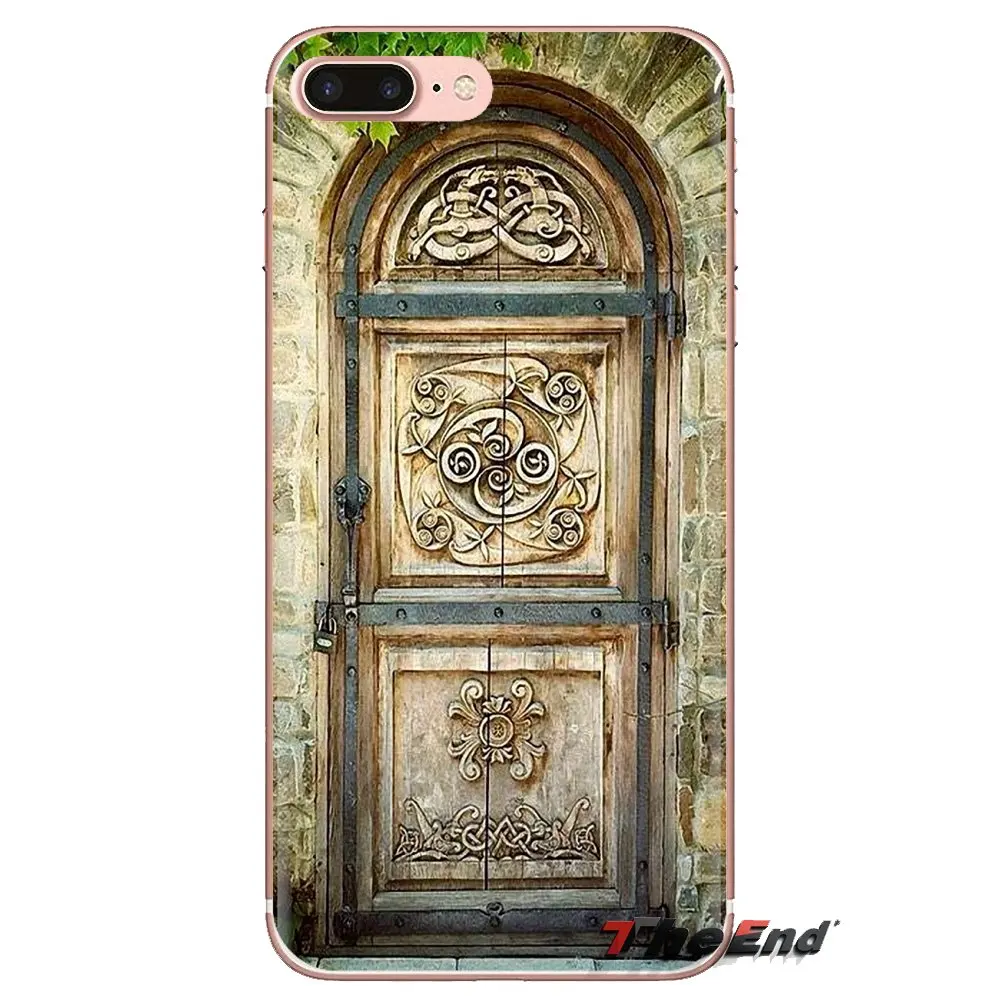 TPU Transparent Shell Cover For Samsung Galaxy S3 S4 S5 Mini S6 S7 Edge S8 S9 S10 Plus Note 3 4 5 8 9 Ethnic Russia doors Design |