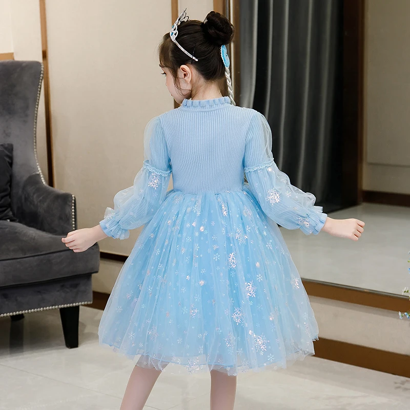 2020 платье Эльзы для девочек новое принцессы рождественского косплея костюм Анны