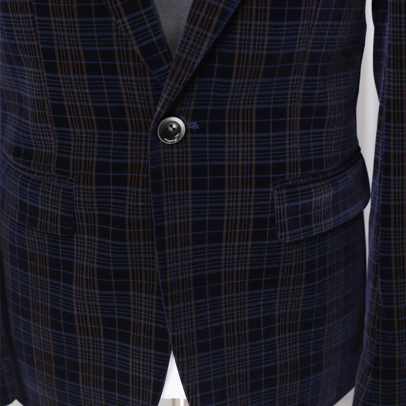 Мужская деловая куртка классического дизайна повседневное пальто однобортный