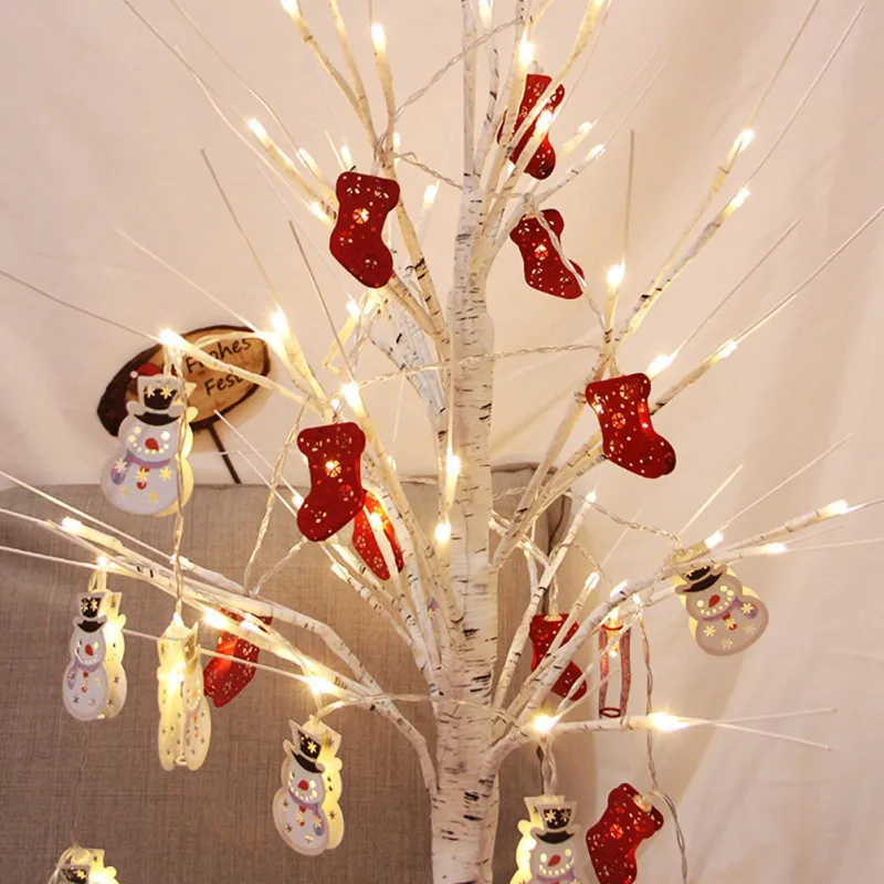 Рождественский фестиваль светодиодный светильник Снеговик кованого железа ing