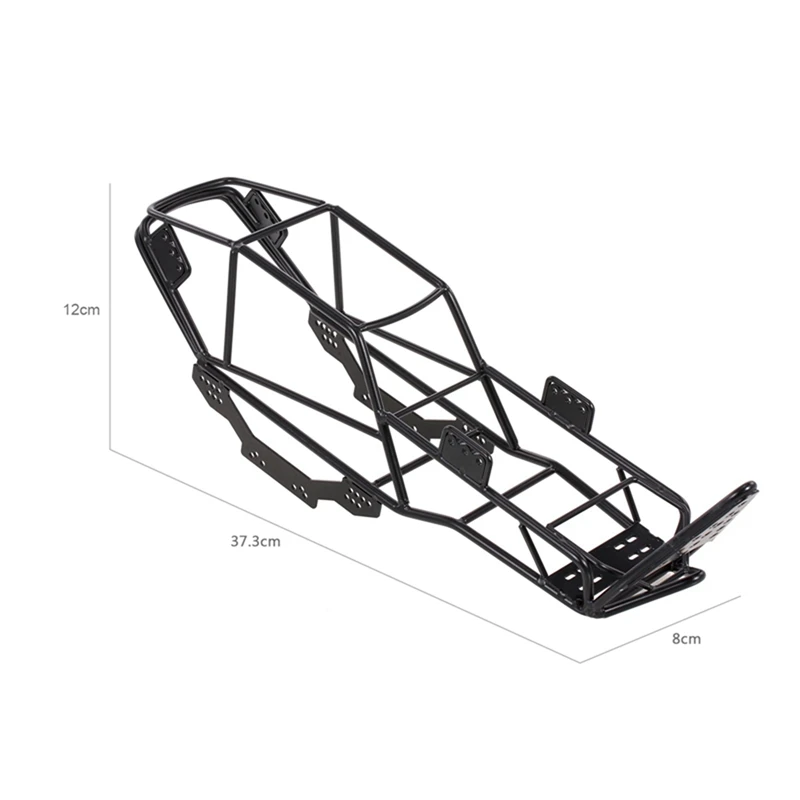

Full Tube Frame Metal Chassis Metal Body Roll Cage with 4PCS 120mm Rubber 1.9 Inch Wheel Tire Tyre