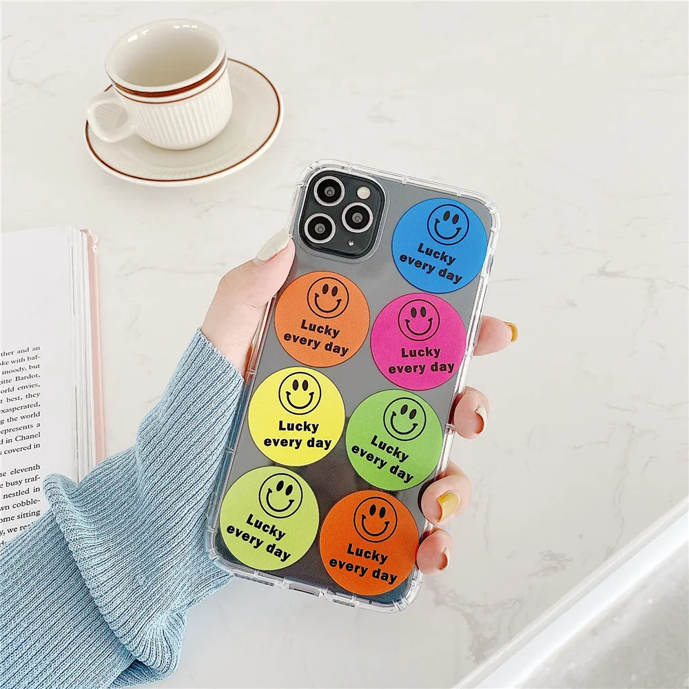 INS простой Smiley текстовый английский чехол для телефона iPhone 11 Pro Xs MAX XR X SE 2 7 8 Plus