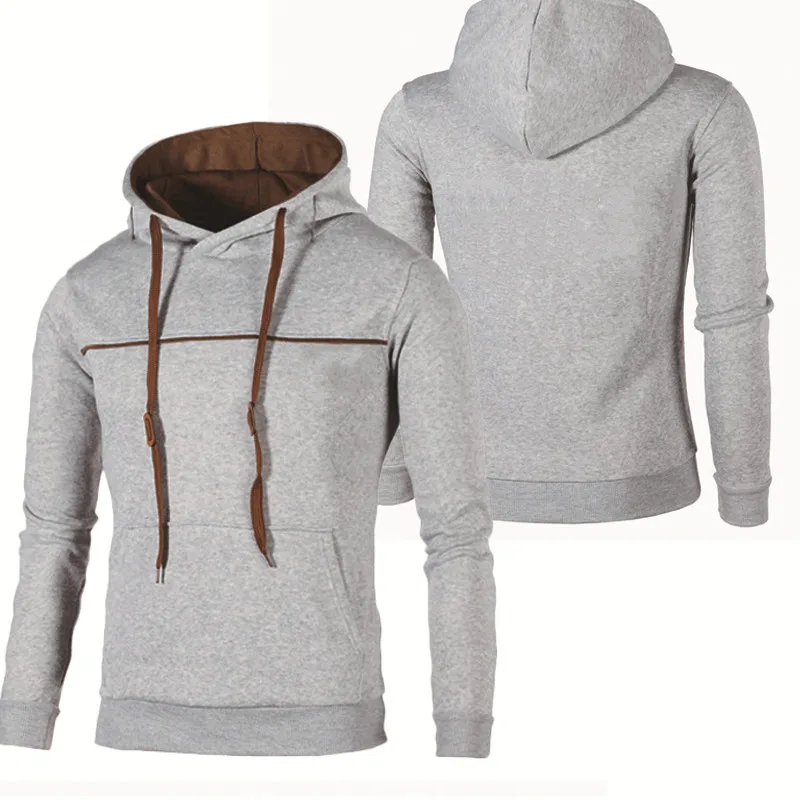 

Spring Autumn Fashion Trend Men's hoodie Printing Casual Splicing Cotton Solid color High Quality Harajuku Men's sweatshirt clot