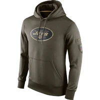new york men hoodies sweatshirt jets salute to service pullover sport hoody american football badge oversize hoodie olive gray