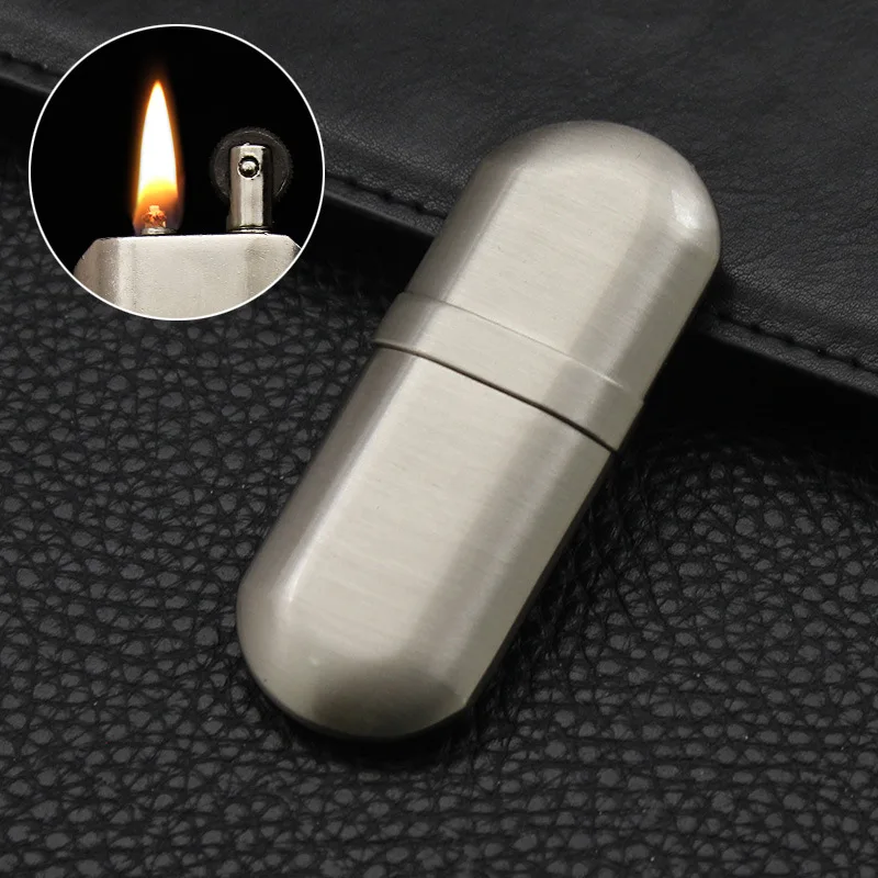 Creative Capsule Korosene Lighter Cigarette IP65 Windproof Outdoor Adventure Smoking Accessories Gadgets for Men | Дом и сад