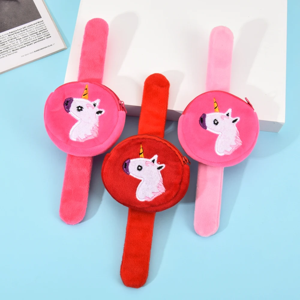 Романтические фланелевые браслеты Papa Circle с милым единорогом бумажником для