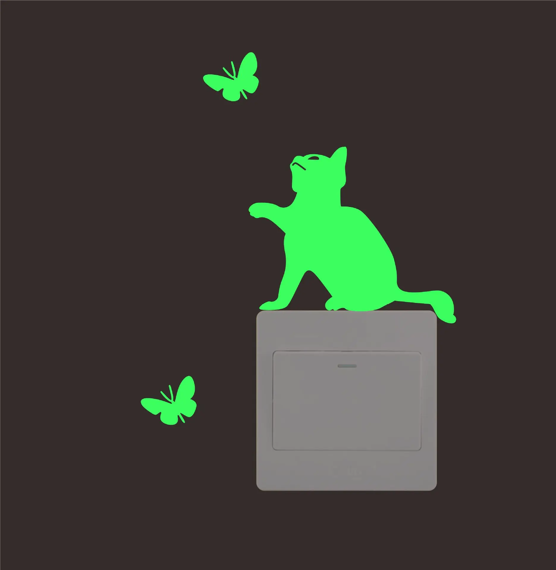 Светящиеся наклейки на светильник 1 шт. для украшения детской комнаты из ПВХ со