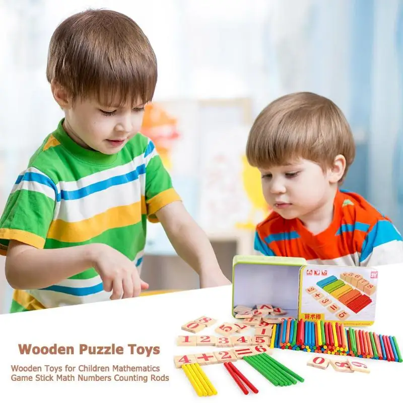 Деревянные игрушки для детей математическая игра математические цифры |