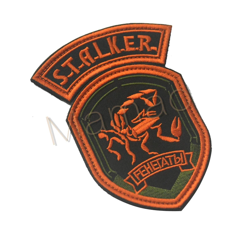Полоса ядерный Мощность завод излучения Сталкер s.t.a.l.k.e. Фракции наёмники Loners Atomic power женская кожаная куртка Чернобыль