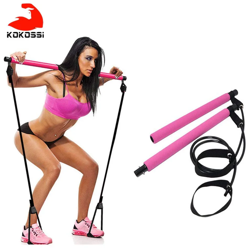 Эластичные ленты KoKossi для йоги палка пилатеса бодибилдинг Кроссфит тренажерный