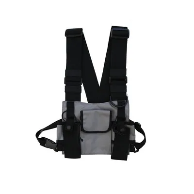 Tactical 001 Military Vest Chest Equipment Bag Sling Walkie Talkie Radio Waist Bag Two-Way Radio