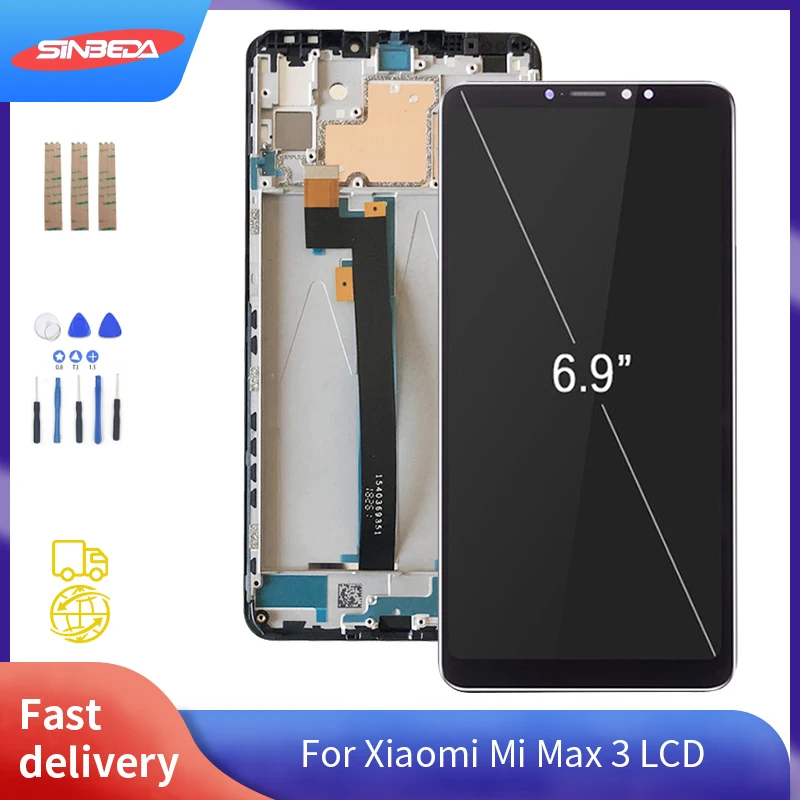 

Оригинальный ЖК-дисплей 6,9 "для XIAOMI Mi Max 3, ЖК-дисплей, сенсорный экран с рамкой, сменный экран для Xiaomi Mi Max 3, дисплей Max3, ЖК-дисплей