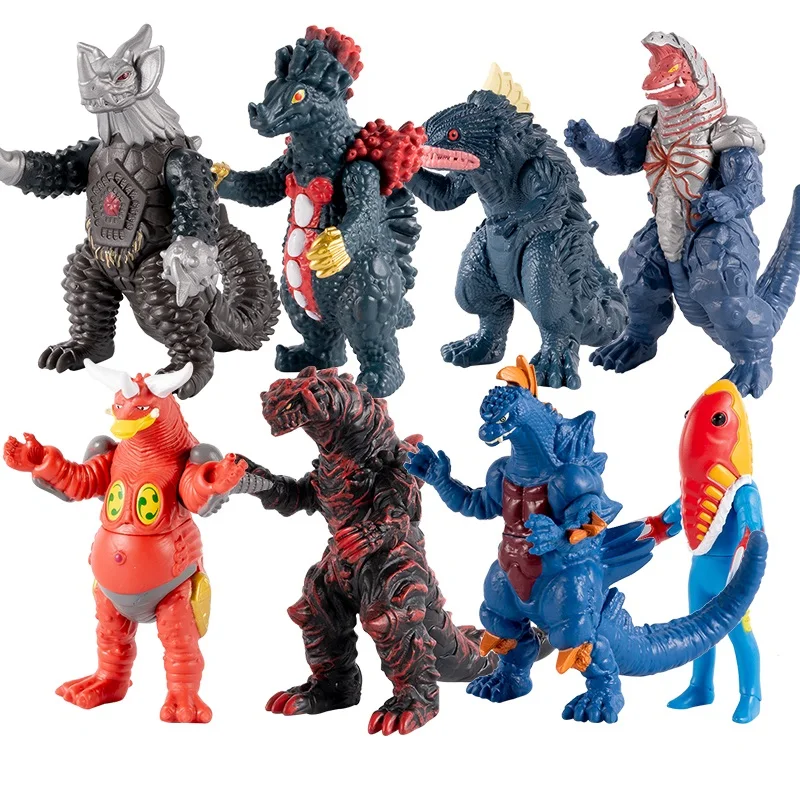 10 см Ультрамен мягкий Монстр мальчик детская фигурка Demaga Eleking Fire Golza Gudon Праздничная игрушка подарок