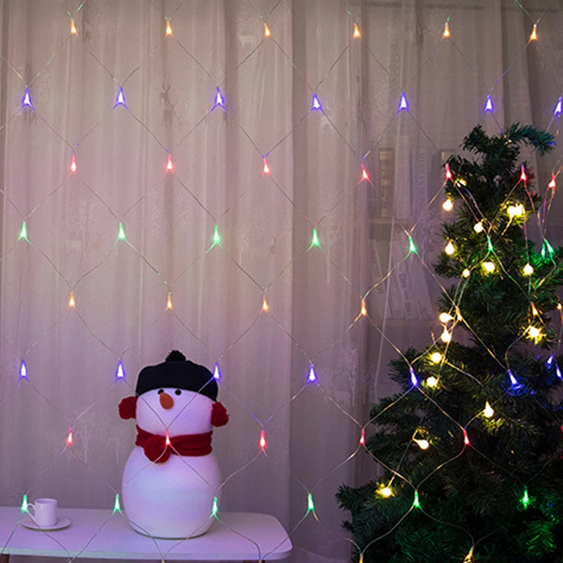 EU/US 3M x 2M 204Leds сетчатый Сказочный светильник s с 8 функциональным контроллером