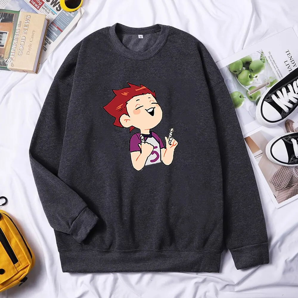 

Japanese Anime Haikyuu Hoodies Karasuno Fly High School Sweatshirts Streetwear Volleyball Club Pullovers Hommes Sudaderas Tops