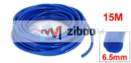 

15M Long 10mmx6.5mm Air Fuel Gas Polyurethane Flexible PU Hose Tube Pipe Blue