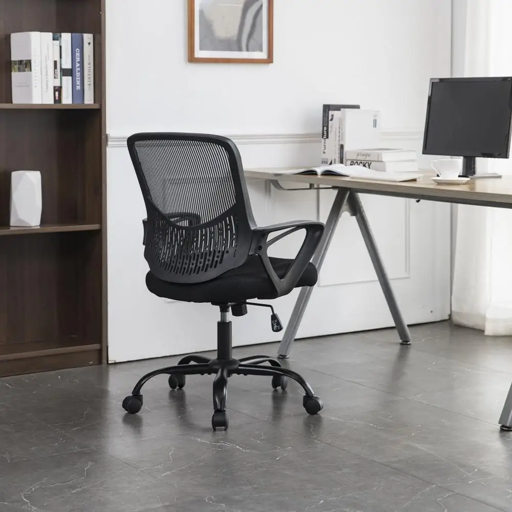 

Безопасное практичное кресло для рабочей станции, нейлоновое Сетчатое компьютерное кресло с регулируемой высотой для офиса